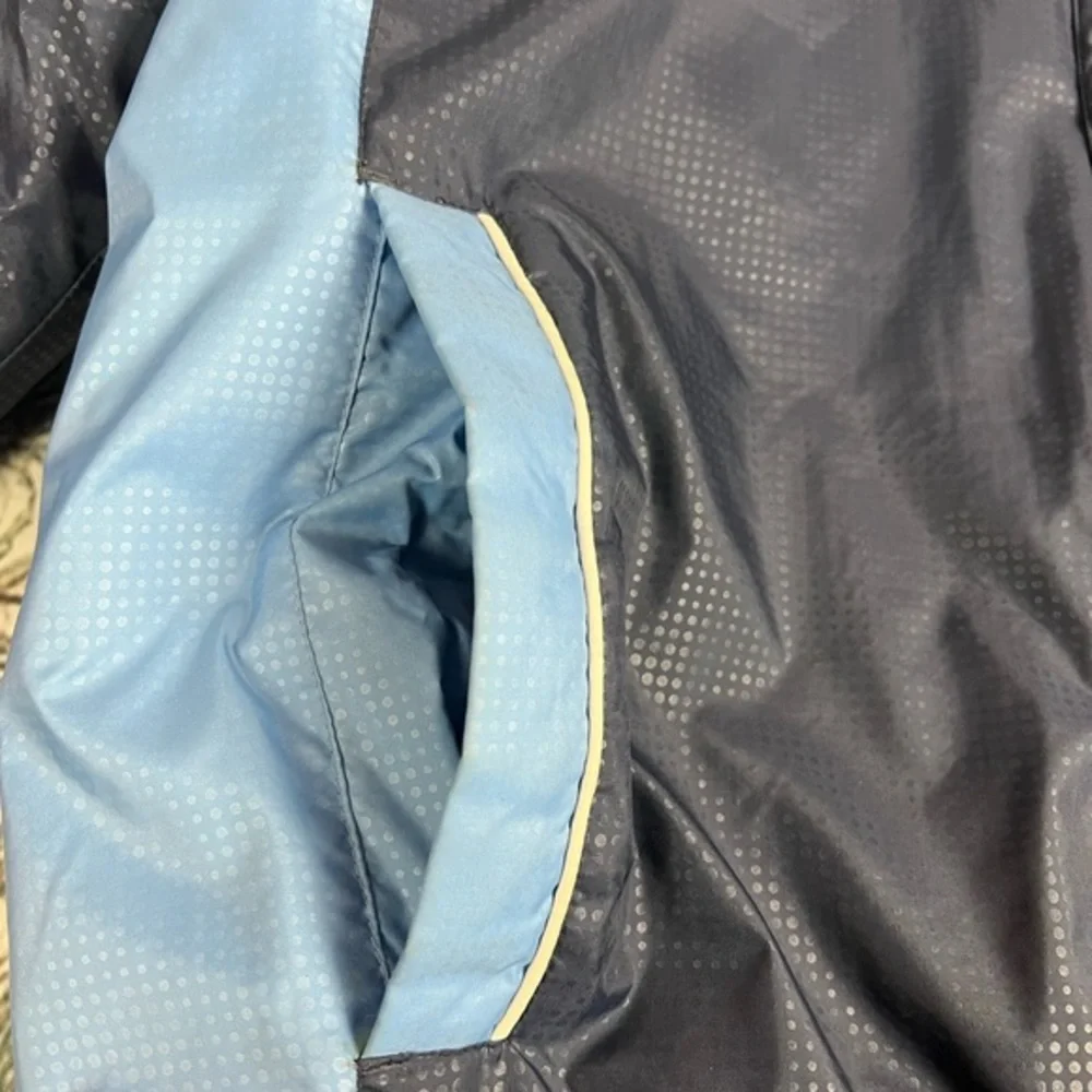 Vtg Tennessee Titans NFL Blue Puffer‎ Jacket W/hood L